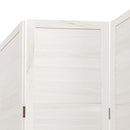 vidaXL 3 paneles fehér tömör császárfa térelválasztó