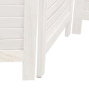 vidaXL 4 paneles fehér tömör császárfa térelválasztó