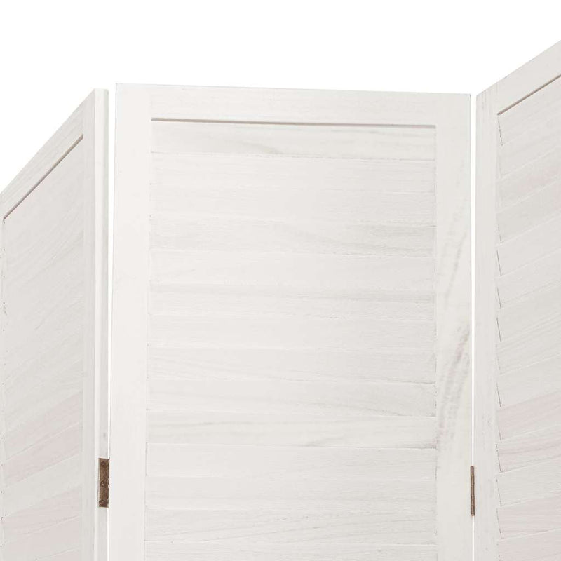 vidaXL 5 paneles fehér tömör császárfa térelválasztó