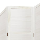 vidaXL 5 paneles fehér tömör császárfa térelválasztó