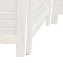 vidaXL 6 paneles fehér tömör császárfa térelválasztó