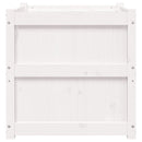 vidaXL 2 db fehér tömör fenyőfa virágláda