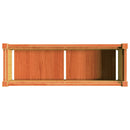 vidaXL viaszbarna tömör fenyőfa kerti virágláda 90 x 31 x 31 cm