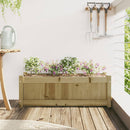 vidaXL impregnált fenyőfa virágláda 90x31x31 cm