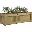 vidaXL impregnált fenyőfa virágláda 90x31x31 cm