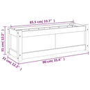 vidaXL impregnált fenyőfa virágláda 90x31x31 cm