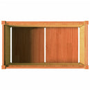 vidaXL viaszbarna tömör fenyőfa kerti virágláda 90 x 50 x 50 cm