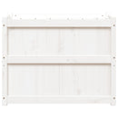 vidaXL fehér tömör fenyő virágláda 90x50x70 cm