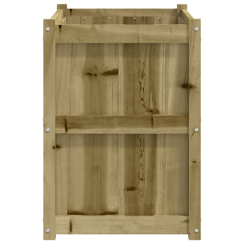 vidaXL impregnált fenyőfa kerti virágláda 90x50x70 cm