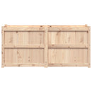 vidaXL tömör fenyőfa kerti virágláda 150 x 50 x 70 cm