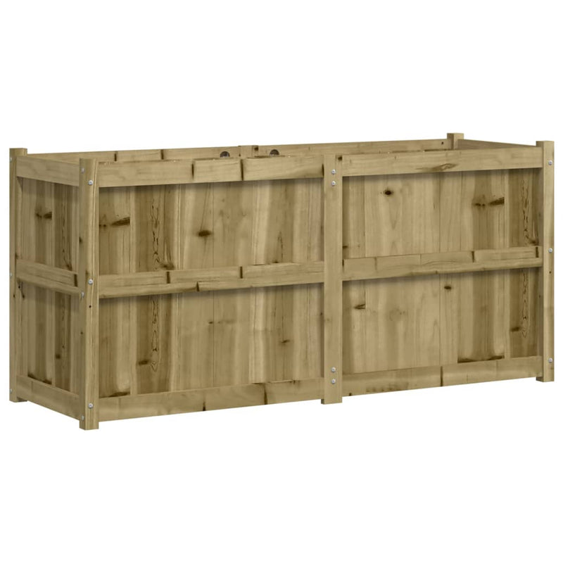 vidaXL impregnált fenyőfa kerti virágláda 150x50x70 cm