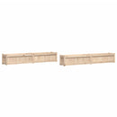 vidaXL 2 db tömör fenyőfa virágláda