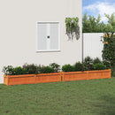 vidaXL 2 db viaszbarna tömör fenyőfa kerti virágláda