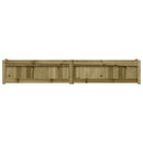 vidaXL 2 db impregnált fenyőfa virágláda