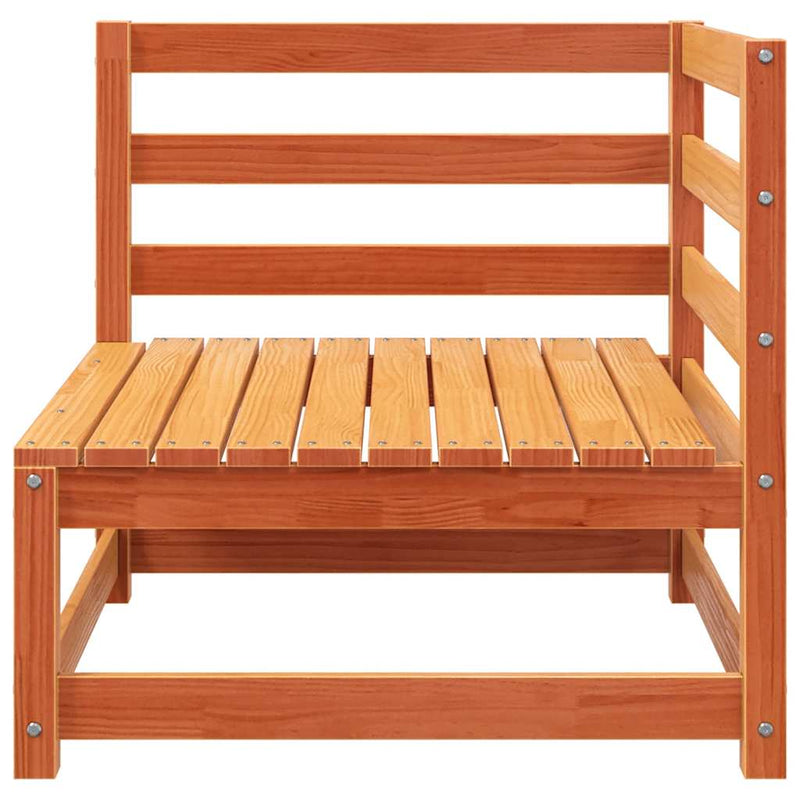 vidaXL viaszbarna tömör fenyőfa kerti sarokkanapé 70 x 70 x 67 cm