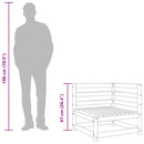 vidaXL viaszbarna tömör fenyőfa kerti sarokkanapé 70 x 70 x 67 cm