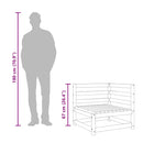 vidaXL 2 db tömör fenyőfa kerti sarokkanapé 70 x 70 x 67 cm