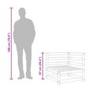 vidaXL 2 db impregnált fenyőfa kerti sarokkanapé 70 x 70 x 67 cm