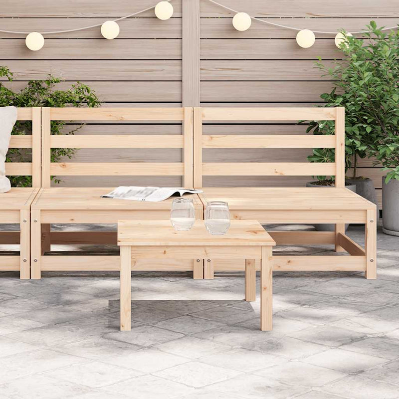 vidaXL 2 db tömör fenyőfa karfa nélküli kerti kanapé 70 x 70 x 67 cm