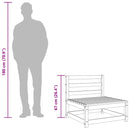 vidaXL 2 db tömör fenyőfa karfa nélküli kerti kanapé 70 x 70 x 67 cm