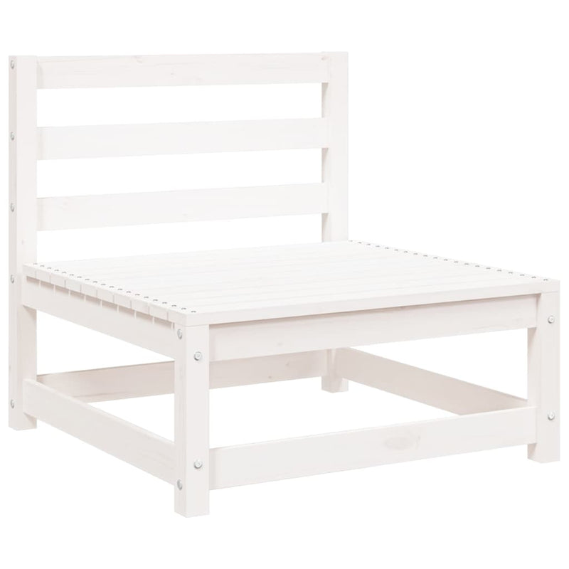 vidaXL 2 db fehér tömör fenyőfa karfa nélküli kerti kanapé 70x70x67 cm