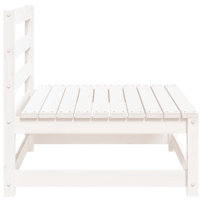 vidaXL 2 db fehér tömör fenyőfa karfa nélküli kerti kanapé 70x70x67 cm