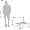 vidaXL 2 db impregnált fenyőfa kerti karfa nélküli kanapé 70x70x67 cm