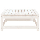 vidaXL fehér tömör fenyőfa kerti lábtartó 70 x 70 x 30 cm