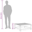 vidaXL fehér tömör fenyőfa kerti lábtartó 70 x 70 x 30 cm