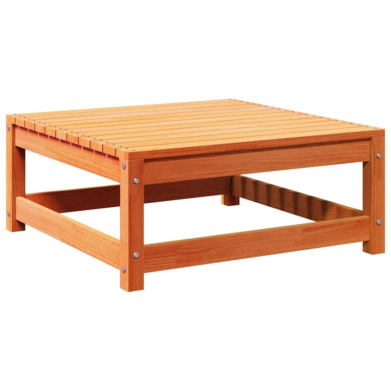 vidaXL viaszbarna tömör fenyőfa kerti lábtartó 70 x 70 x 30 cm