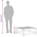 vidaXL viaszbarna tömör fenyőfa kerti lábtartó 70 x 70 x 30 cm