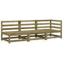 vidaXL háromszemélyes impregnált fenyőfa kerti kanapé