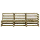 vidaXL háromszemélyes impregnált fenyőfa kerti kanapé