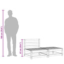 vidaXL tömör fenyőfa karfa nélküli kerti kanapé lábzsámollyal