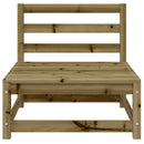vidaXL impregnált fenyőfa kerti karfa nélküli kanapé lábzsámollyal