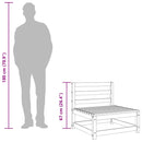 vidaXL impregnált fenyőfa kerti karfa nélküli kanapé lábzsámollyal