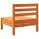 vidaXL viaszbarna tömör fenyőfa karfa nélküli kerti kanapé