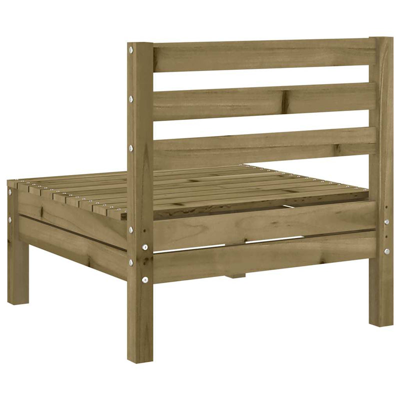 vidaXL impregnált fenyőfa karfa nélküli kerti kanapé