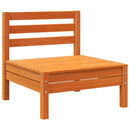 vidaXL 2 db viaszbarna tömör fenyőfa karfa nélküli kerti kanapé