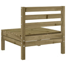 vidaXL 2 db impregnált fenyőfa kerti karfa nélküli kanapé