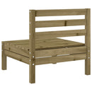 vidaXL 4 db impregnált fenyőfa karfa nélküli kerti kanapé