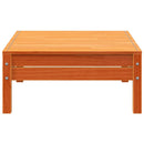 vidaXL 2 személyes viaszbarna tömör fenyőfa kerti kanapé lábtartóval