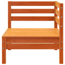 vidaXL viaszbarna háromszemélyes tömör fenyőfa kerti kanapé