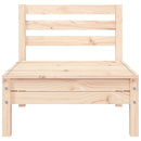 vidaXL háromszemélyes tömör fenyőfa kerti kanapé