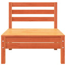 vidaXL viaszbarna háromszemélyes tömör fenyőfa kerti kanapé