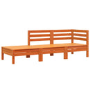 vidaXL viaszbarna háromszemélyes tömör fenyőfa kerti kanapé