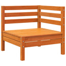 vidaXL viaszbarna háromszemélyes tömör fenyőfa kerti kanapé