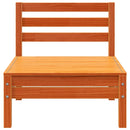 vidaXL viaszbarna háromszemélyes tömör fenyőfa kerti kanapé