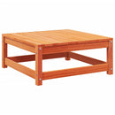 vidaXL viaszbarna tömör fenyőfa kerti lábzsámoly párnával