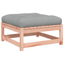 vidaXL tömör duglászfenyő kerti lábzsámoly párnákkal